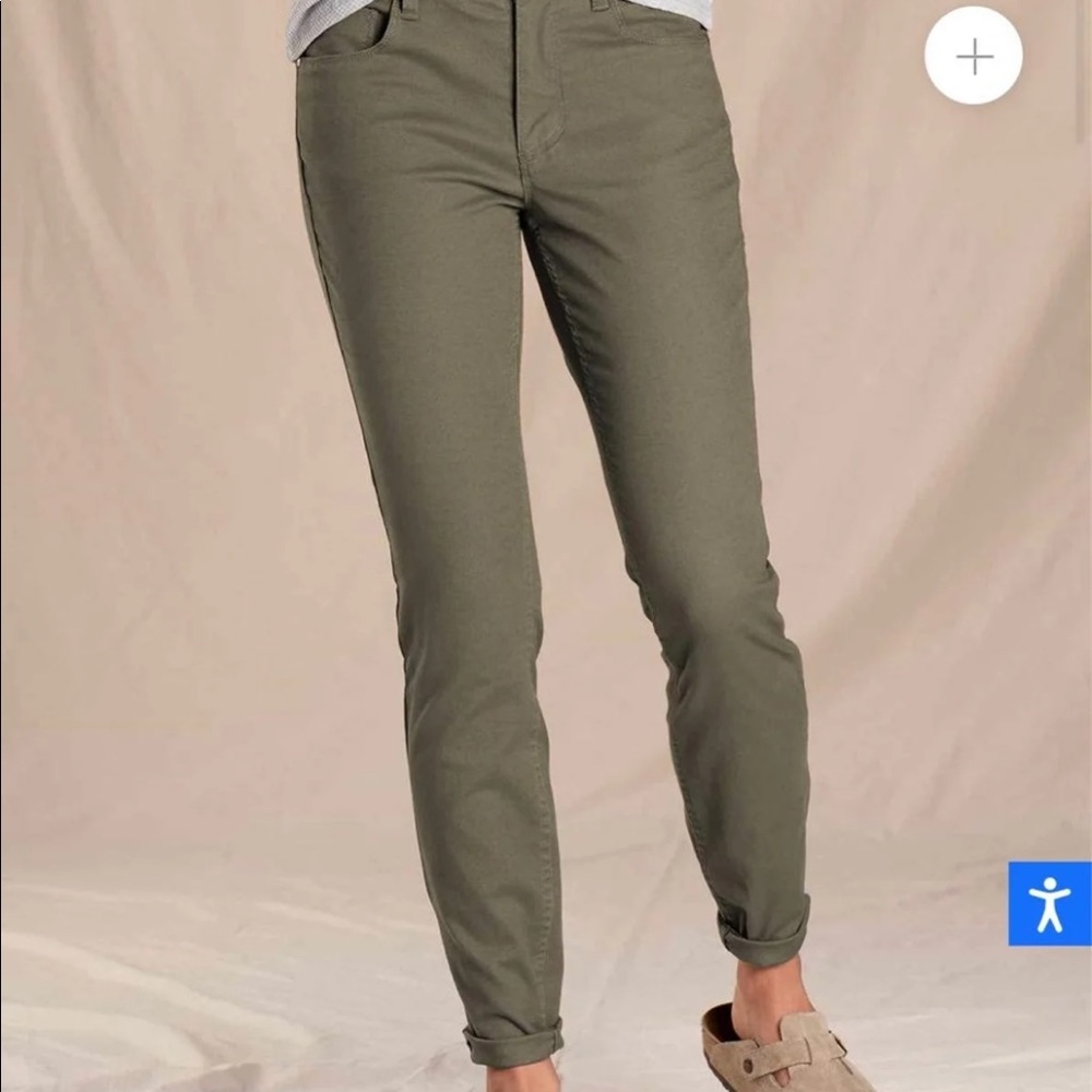 Toad & Co Earthworks Skinny Pant (Beetle, olive)